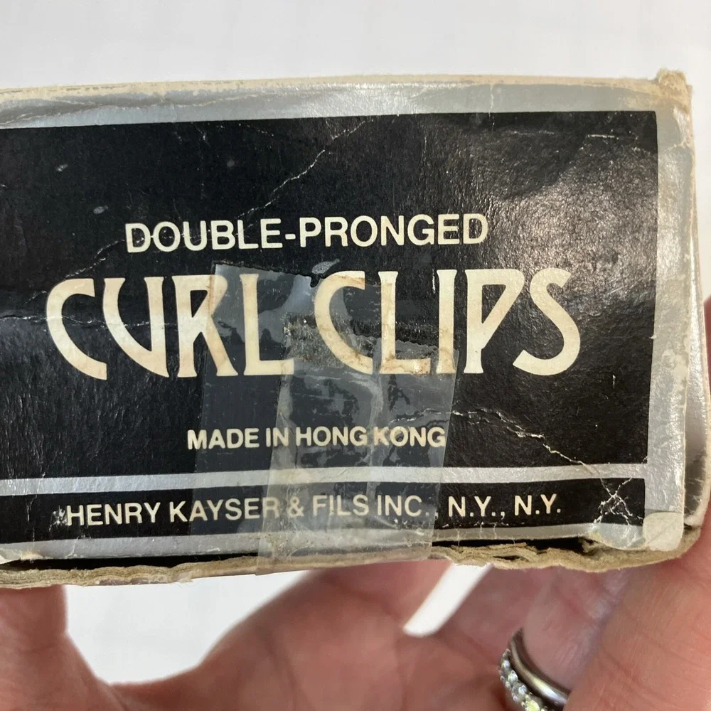Vintage Double Pronged‎ Curl Clips Kayser's #149 - 68 In Box